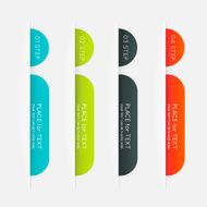 Abstract business info graphics template with icons N57