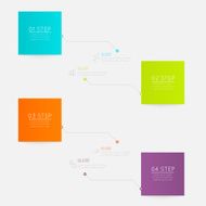 Abstract business info graphics template with icons N58