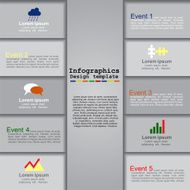 Modern infographics design template Vector