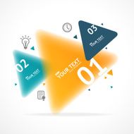 Vector blurred colorful text boxes infographics