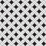 Abstract minimalistic black and white pattern rhombus