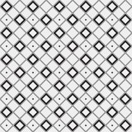 Abstract minimalistic black and white pattern rhombus N2