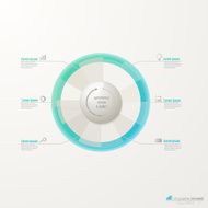 Business circle infographic template N6