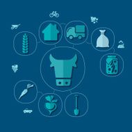 agriculture flat infographic N18