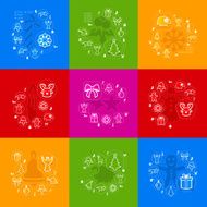 Christmas sticker infographic N43
