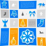 Christmas sticker infographic N46