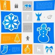 Christmas sticker infographic N47