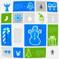 Christmas sticker infographic N48