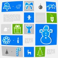 Christmas sticker infographic N50