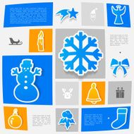 Christmas sticker infographic N51