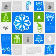 Christmas sticker infographic N52