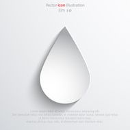 Water drop flat icon