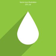 Water drop flat icon N2