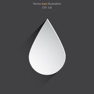 Water drop flat icon N3