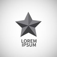 Icon flat element design star