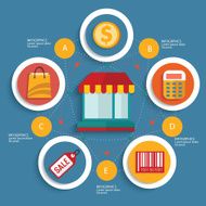 Online shop design clean vector N2