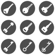 Vector Set of Keys Icons N7