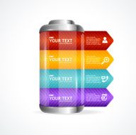 Vector detailed glossy battery like menu N2