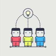 Characters created a collective idea