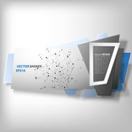 Infographic banner origami styled vector N3