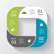 Modern vector info graphic for business project N125