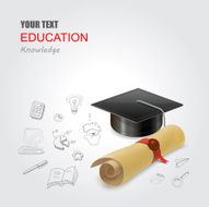 Graduation concept vector illustration infographic elements design N2