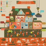 House repair infographic set elements N12
