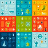 Christmas flat infographic N85