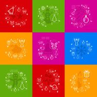 Christmas sticker infographic N53