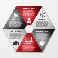 Progress icons for six steps