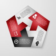 Progress icons for five steps N2