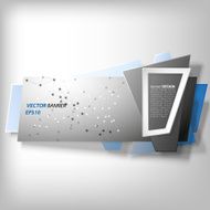 Infographic banner origami styled vector N5
