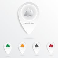 Infographic Abstract pointer Vector illustration N3