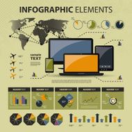 Vector Set of Infographic Elements N6