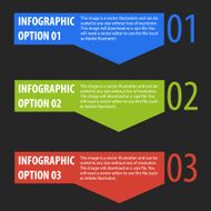 Abstract modern infographics options banner