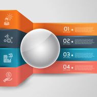 modern infographics business step infographic Template