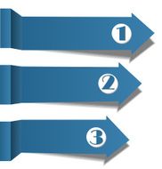 Arrow stickers with numbers N3