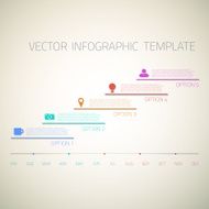 Web Infographic Timeline Template Layout With Vector Icons coul N8