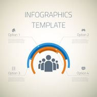 Web Infographic Timeline Pie Template Layout With Vector Icons N6