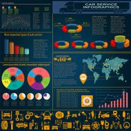 Car service repair Infographics N24