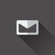 Envelope icon Flat design