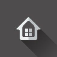 Home icon Flat design