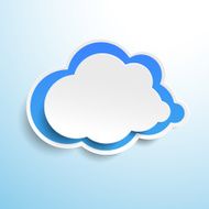 Blue Cloud Label