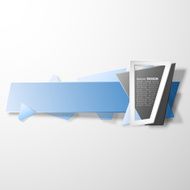 Infographic banner origami styled vector N9