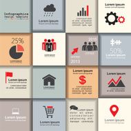 Template for interface or infographic