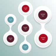 metaball colorful round diagram infographics N23