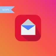 vector flat design envelope icon element