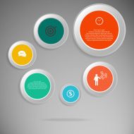 Vector of Business info graphic design layout