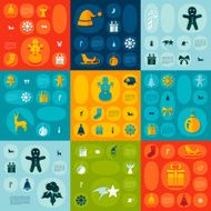 Christmas flat infographic N87