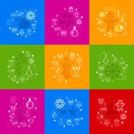 Christmas sticker infographic N54